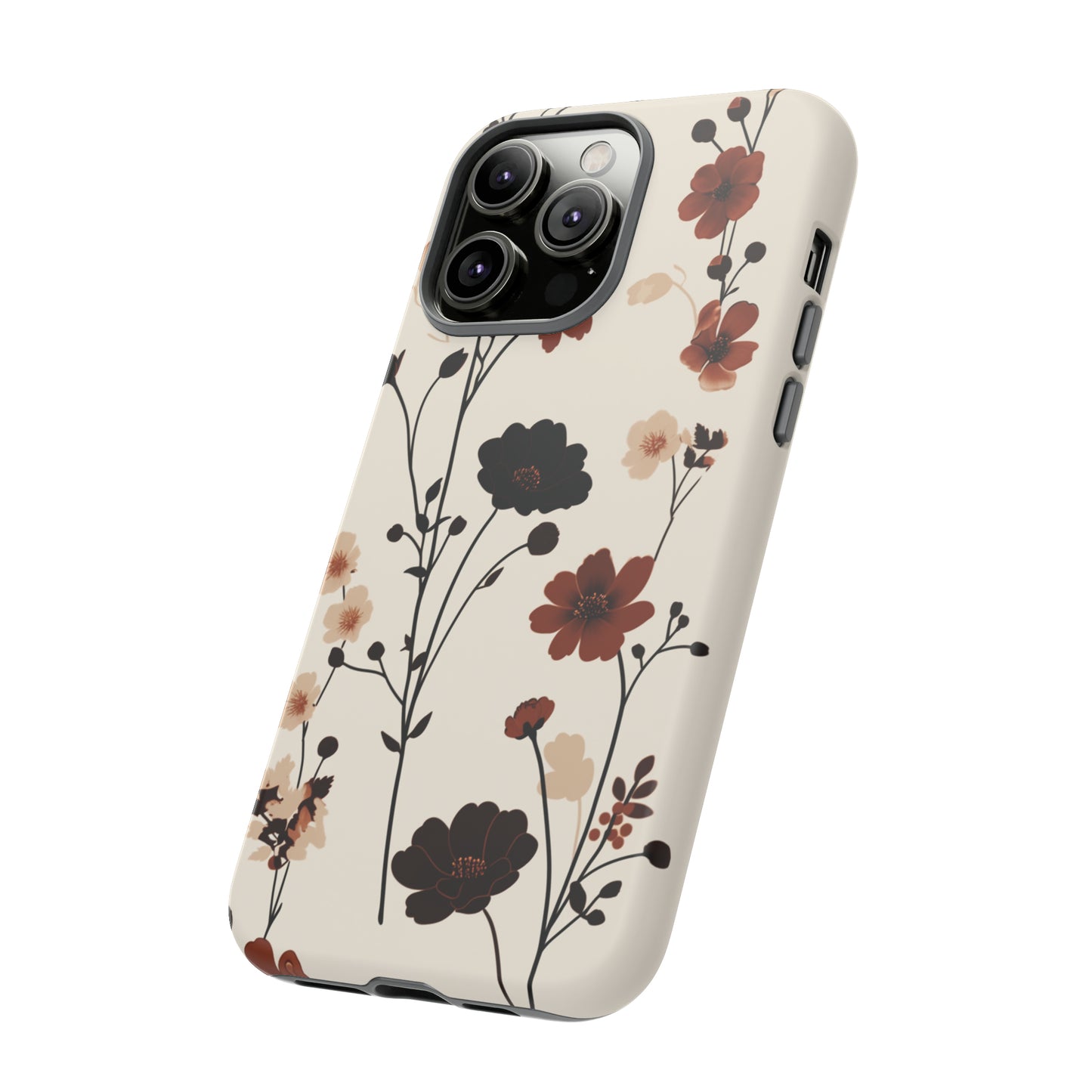 Minimalistic Tall Wildflowers iPhone Case