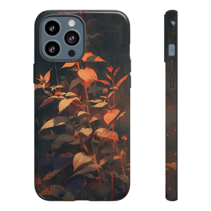 Black Blooms Wildflower iPhone Case