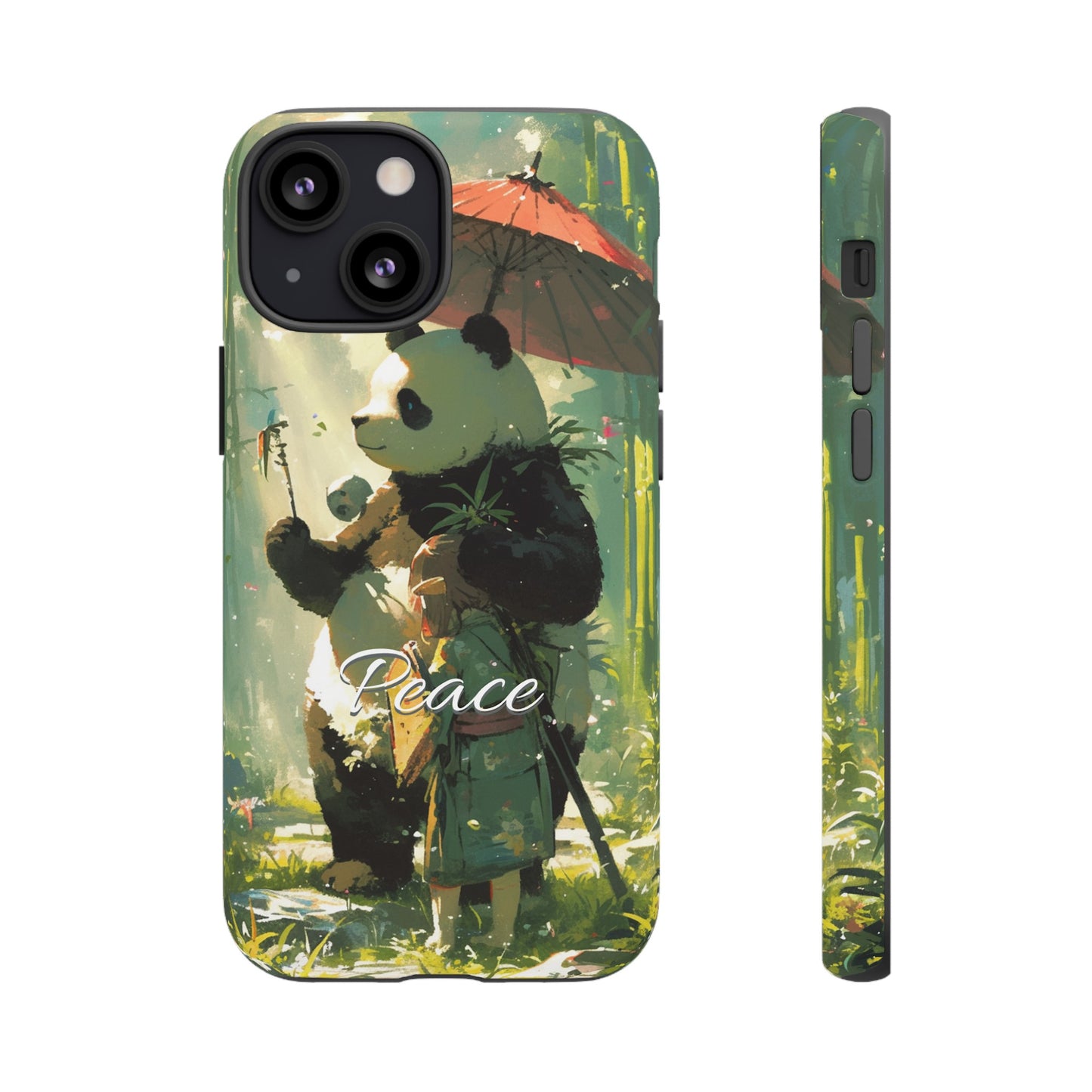 Japanese Aesthetic Vintage Panda iPhone Case / Samsung Case | "Peace"