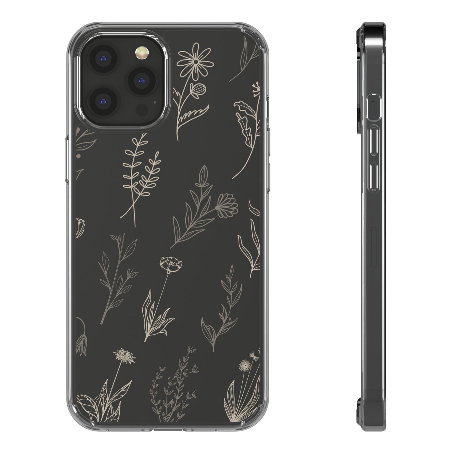 Golden Floral Sea | Clear iPhone Case / Samsung Case