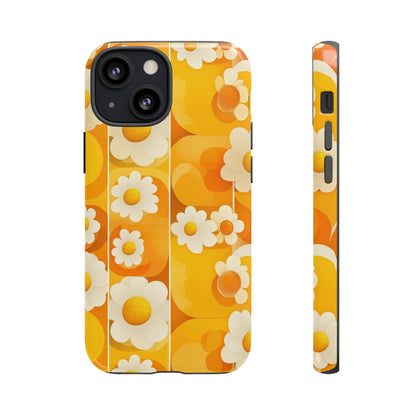 Yellow Floral Pattern Retro iPhone Case / Samsung Case