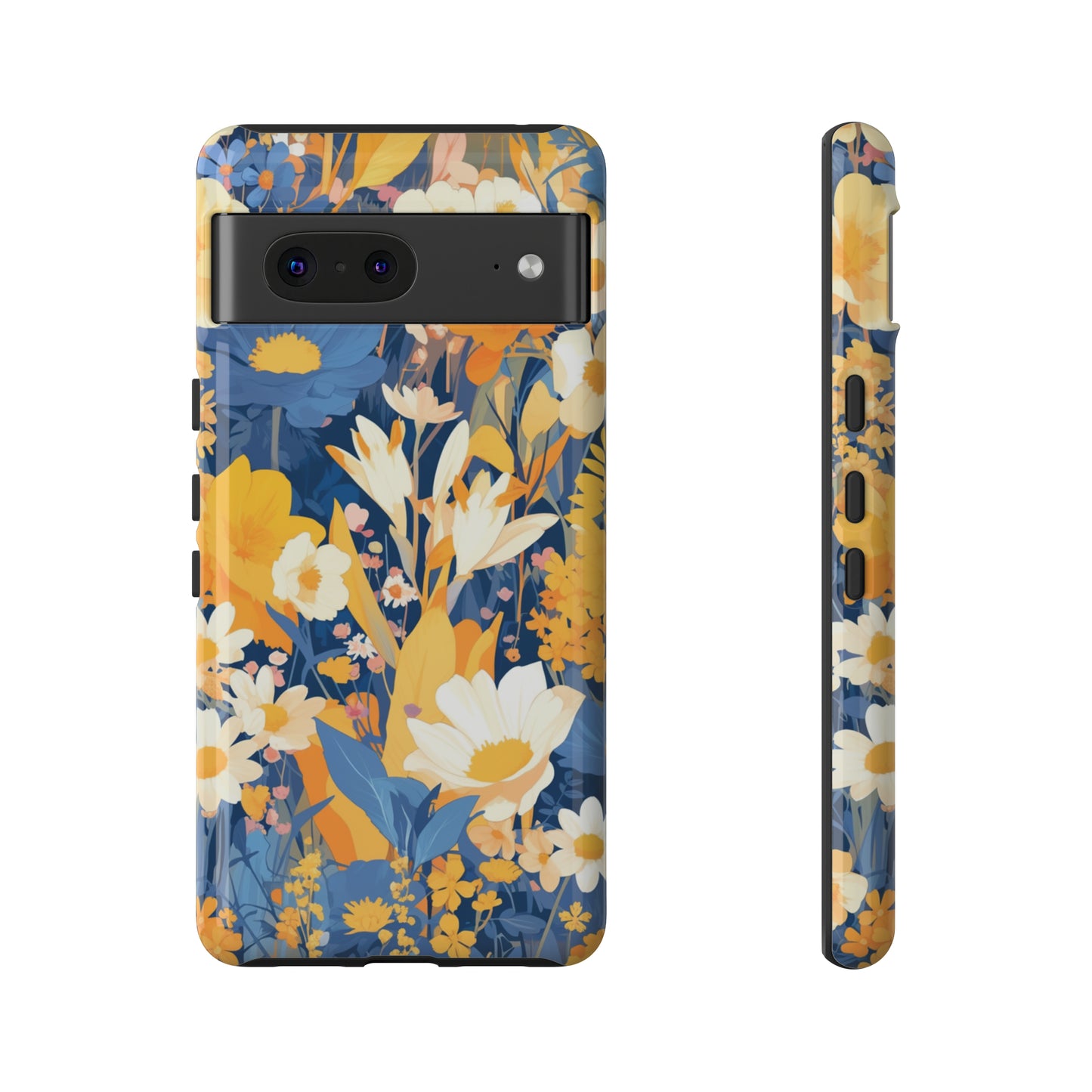 Wildflower Blooms, Abstract Retro Floral iPhone Case / Samsung Case