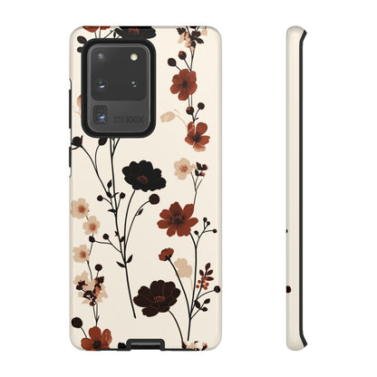 Minimalistic Tall Wildflowers iPhone Case