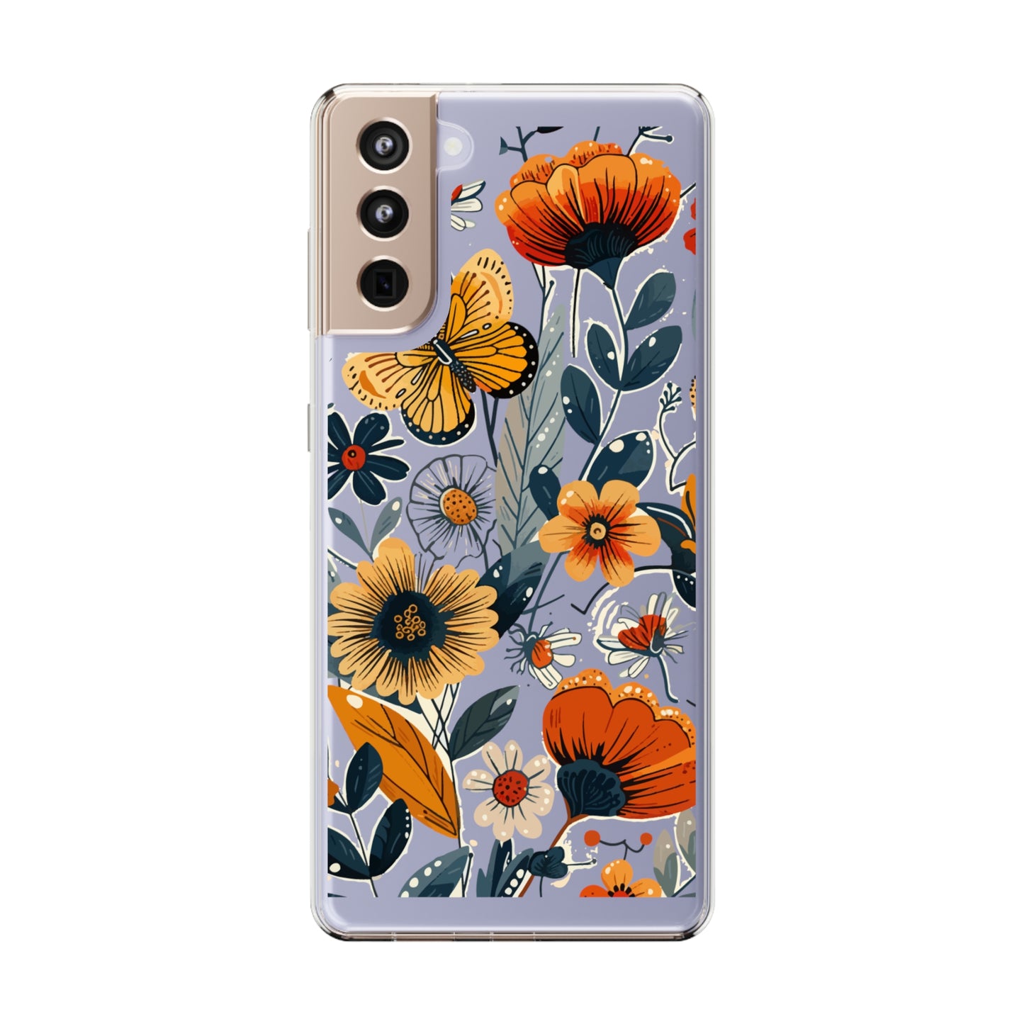 Summer Blooms Whimsical Garden | Clear iPhone Case / Samsung Case