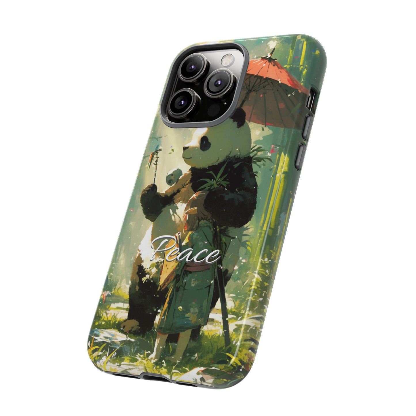 Japanese Aesthetic Vintage Panda iPhone Case / Samsung Case | "Peace"