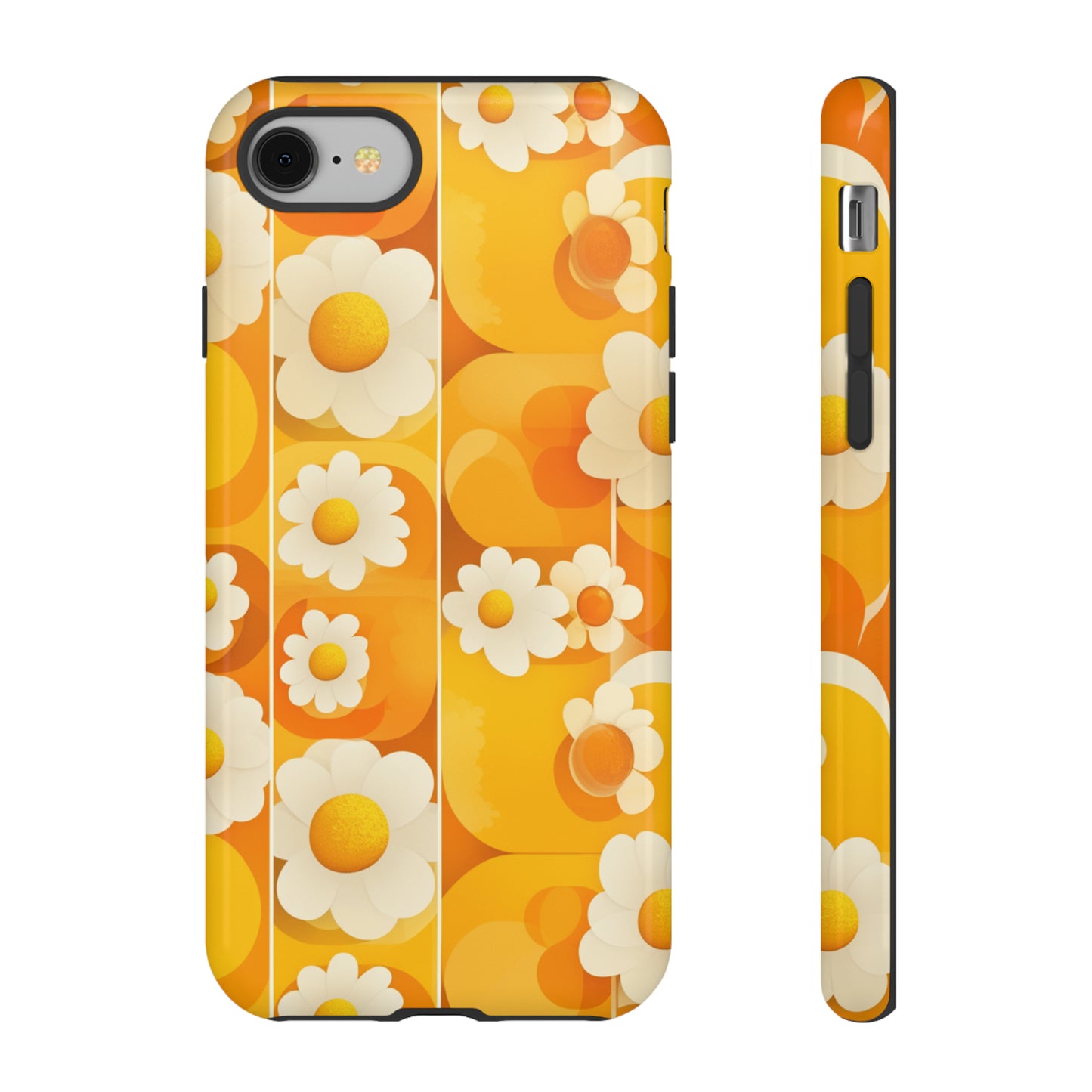 Yellow Floral Pattern Retro iPhone Case / Samsung Case