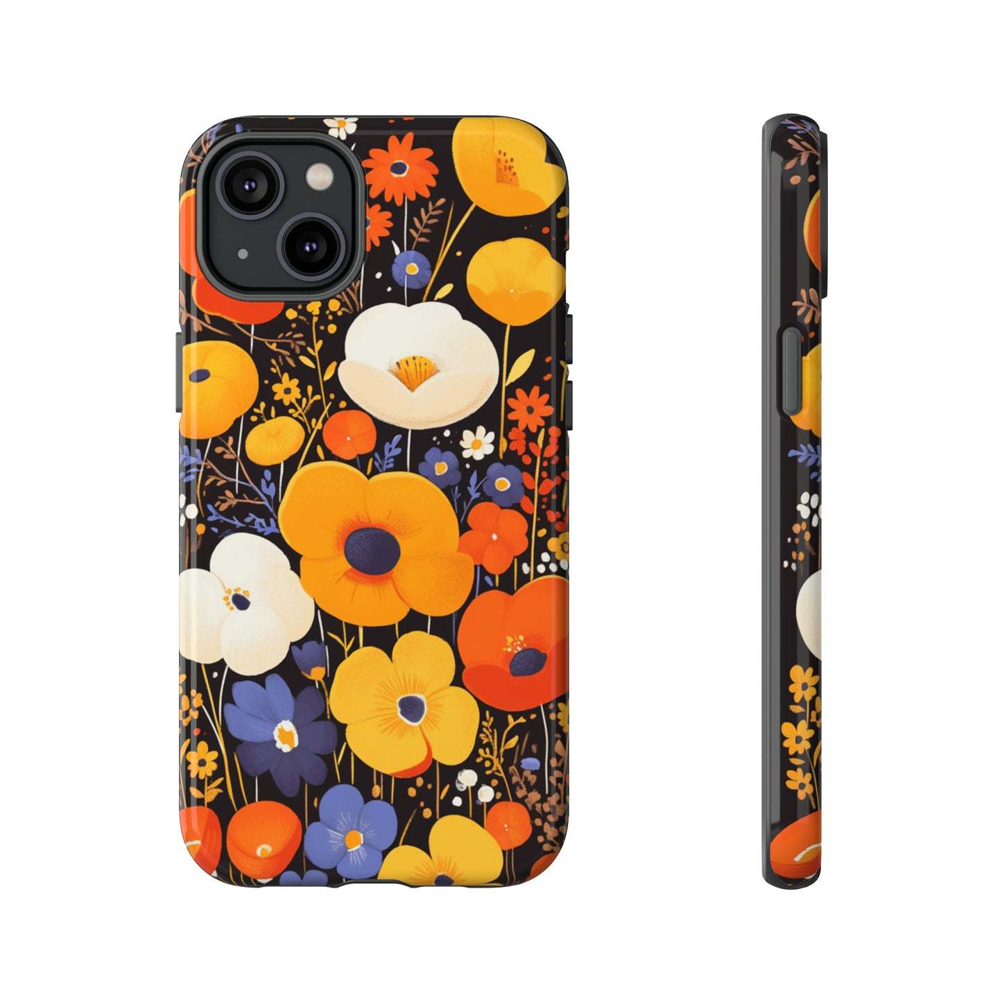 Retro Chaos, Wildflower iPhone Case / Samsung Case, Gift for Floral Lovers, Gift for Her