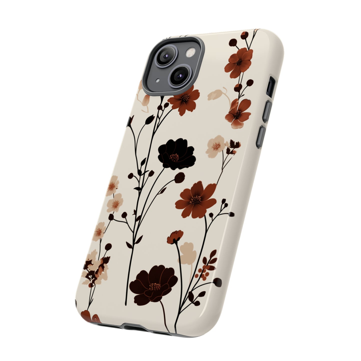 Minimalistic Tall Wildflowers iPhone Case