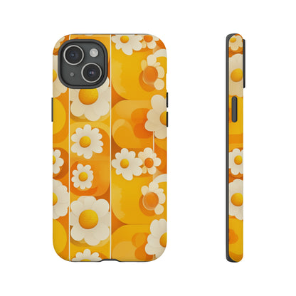 Yellow Floral Pattern Retro iPhone Case / Samsung Case