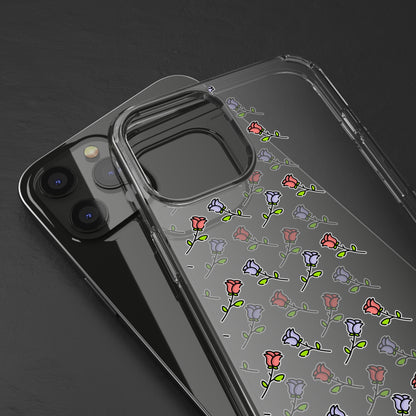 Custom Light Floral Pattern | Clear iPhone Case / Samsung Case