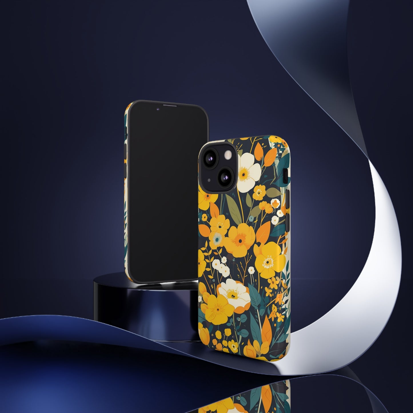 Retro Yellow Flowers iPhone Case / Samsung Case