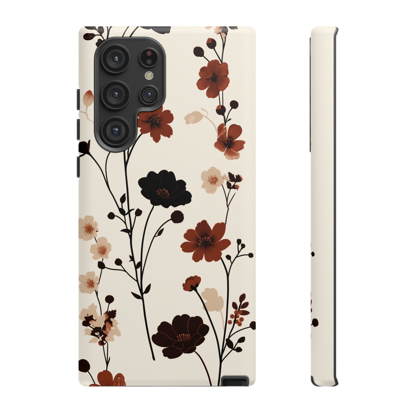 Minimalistic Tall Wildflowers iPhone Case