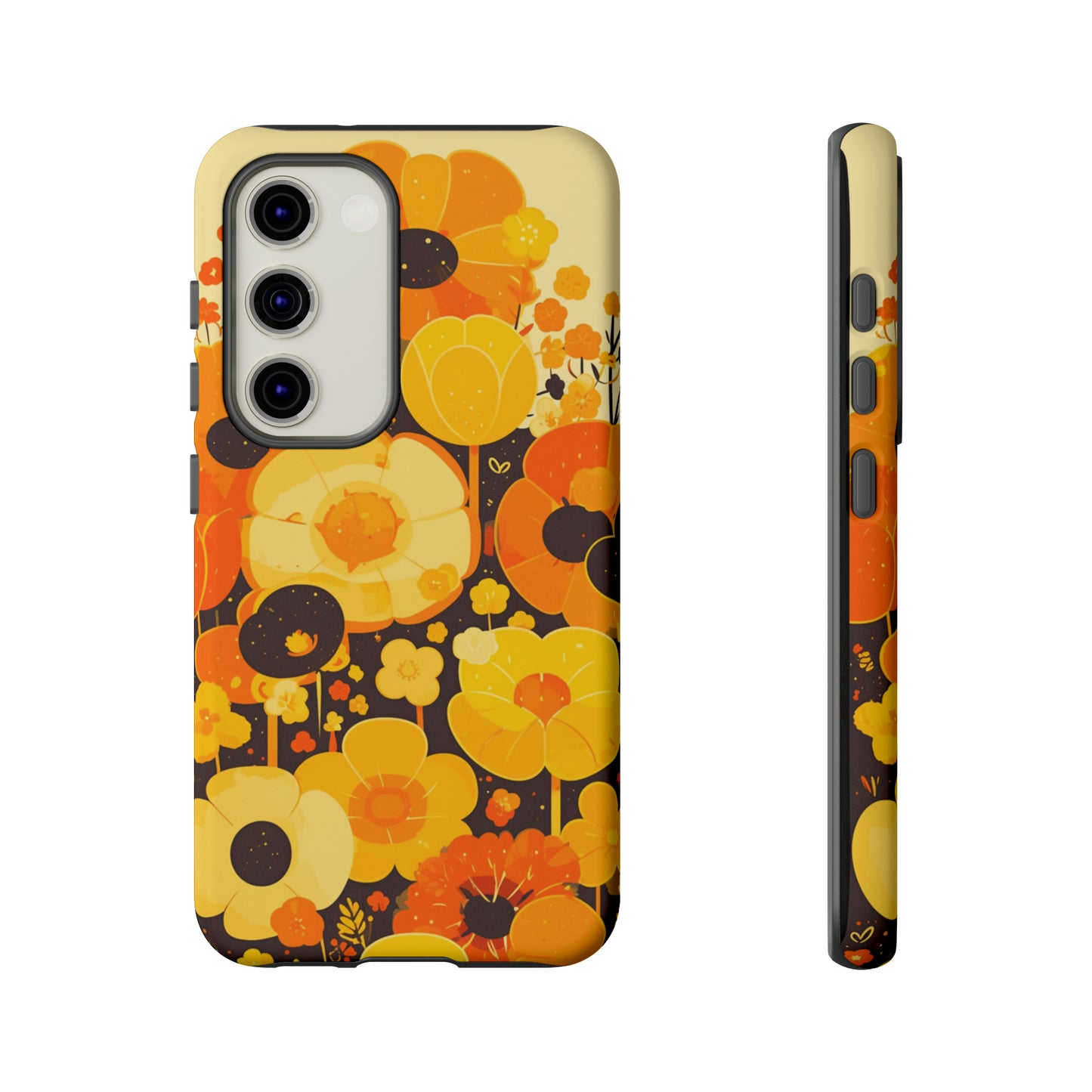 Retro Floral Pattern Illustrations iPhone Case / Samsung Case, Gift for Floral Lovers, Gift for Her