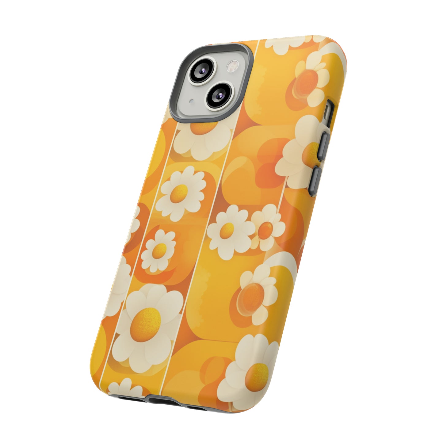 Yellow Floral Pattern Retro iPhone Case / Samsung Case