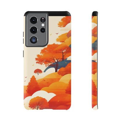 Orange Retro Landscape iPhone Case / Samsung Case