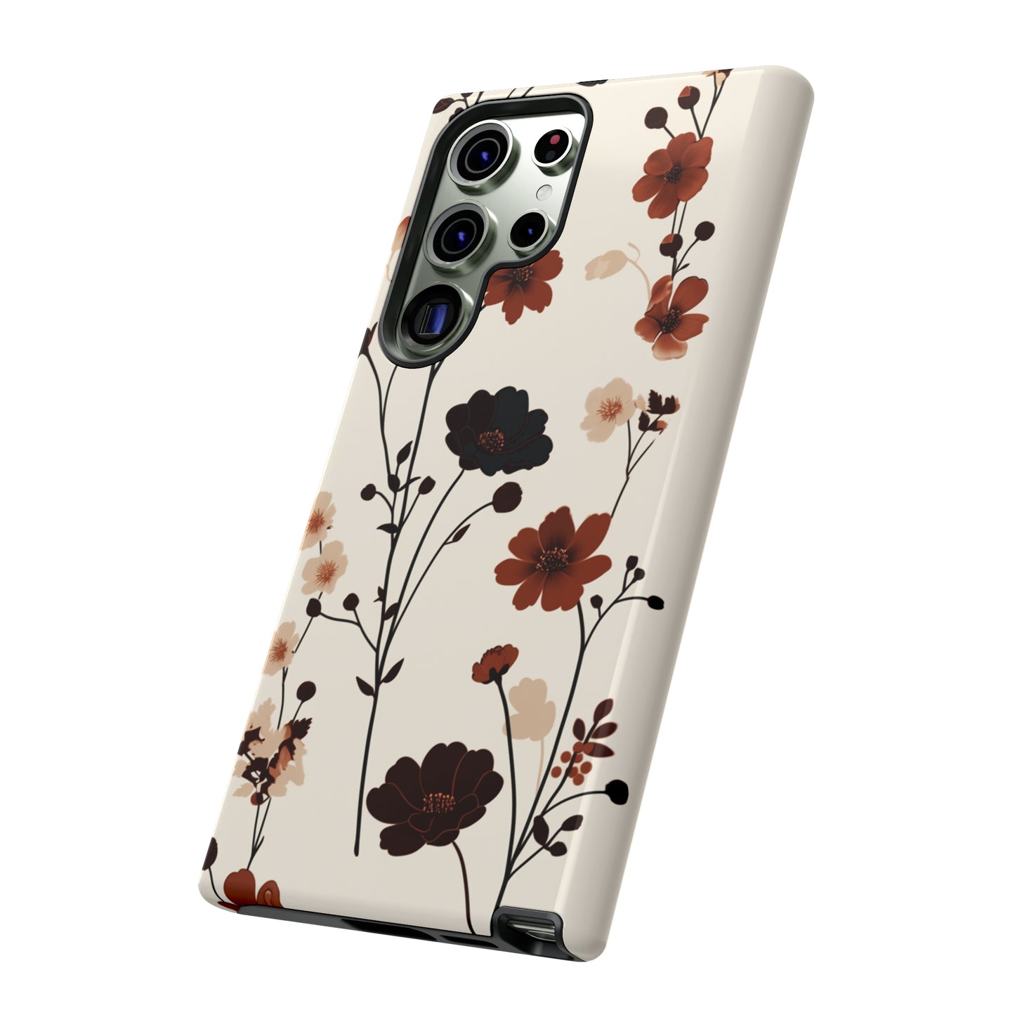 Minimalistic Tall Wildflowers iPhone Case