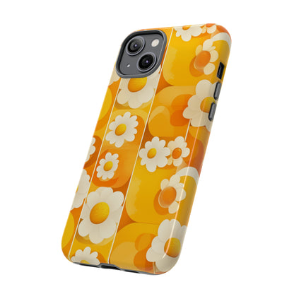 Yellow Floral Pattern Retro iPhone Case / Samsung Case