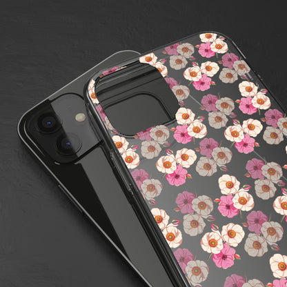 Pink Garden Pattern | Clear iPhone Case / Samsung Case