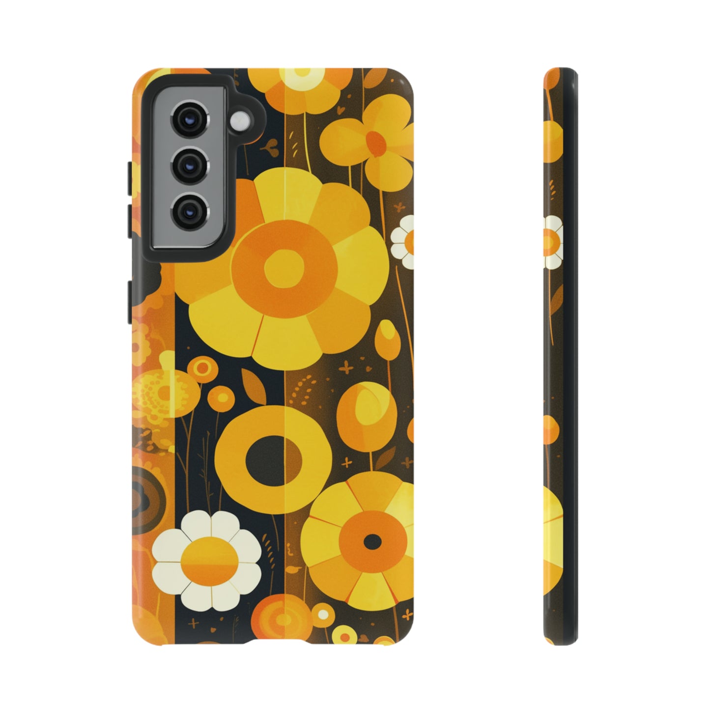 Floral Lines Retro iPhone Case / Samsung Case