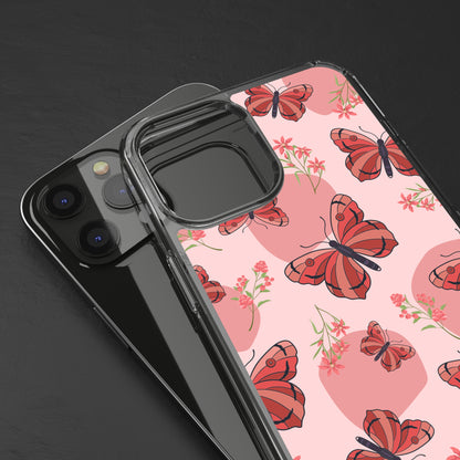 Red Butterflies | Clear iPhone Case / Samsung Case