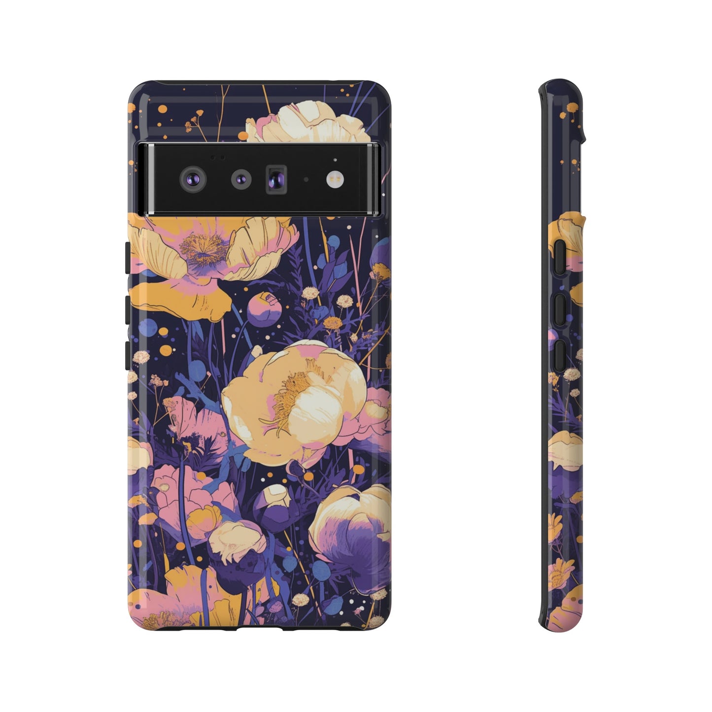 Night Cotton Flowers iPhone Case / Samsung Case