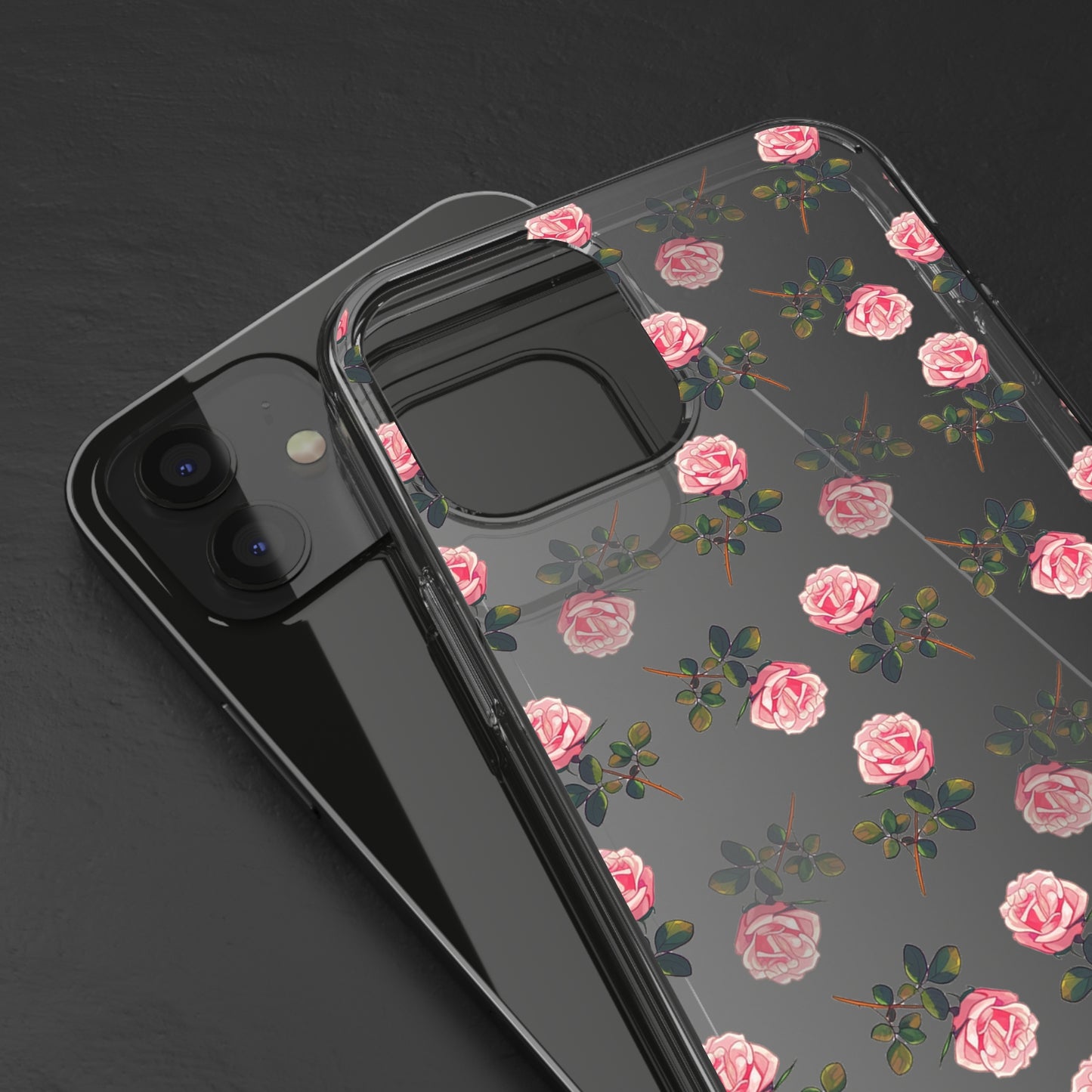 Pink Flower Pattern | Clear iPhone Case / Samsung Case