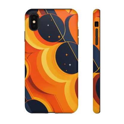 Orange & Black Groovy Patterns iPhone Case / Samsung Case