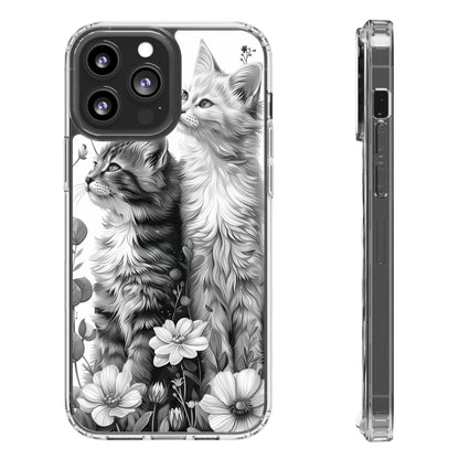 Kittens and Flowers | Clear iPhone Case / Samsung Case