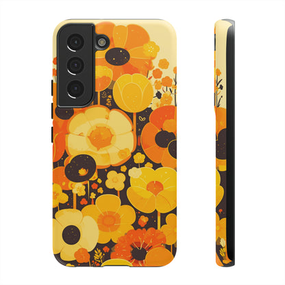 Retro Floral Pattern Illustrations iPhone Case / Samsung Case, Gift for Floral Lovers, Gift for Her