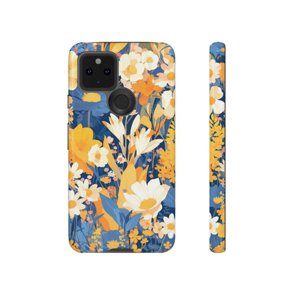 Wildflower Blooms, Abstract Retro Floral iPhone Case / Samsung Case