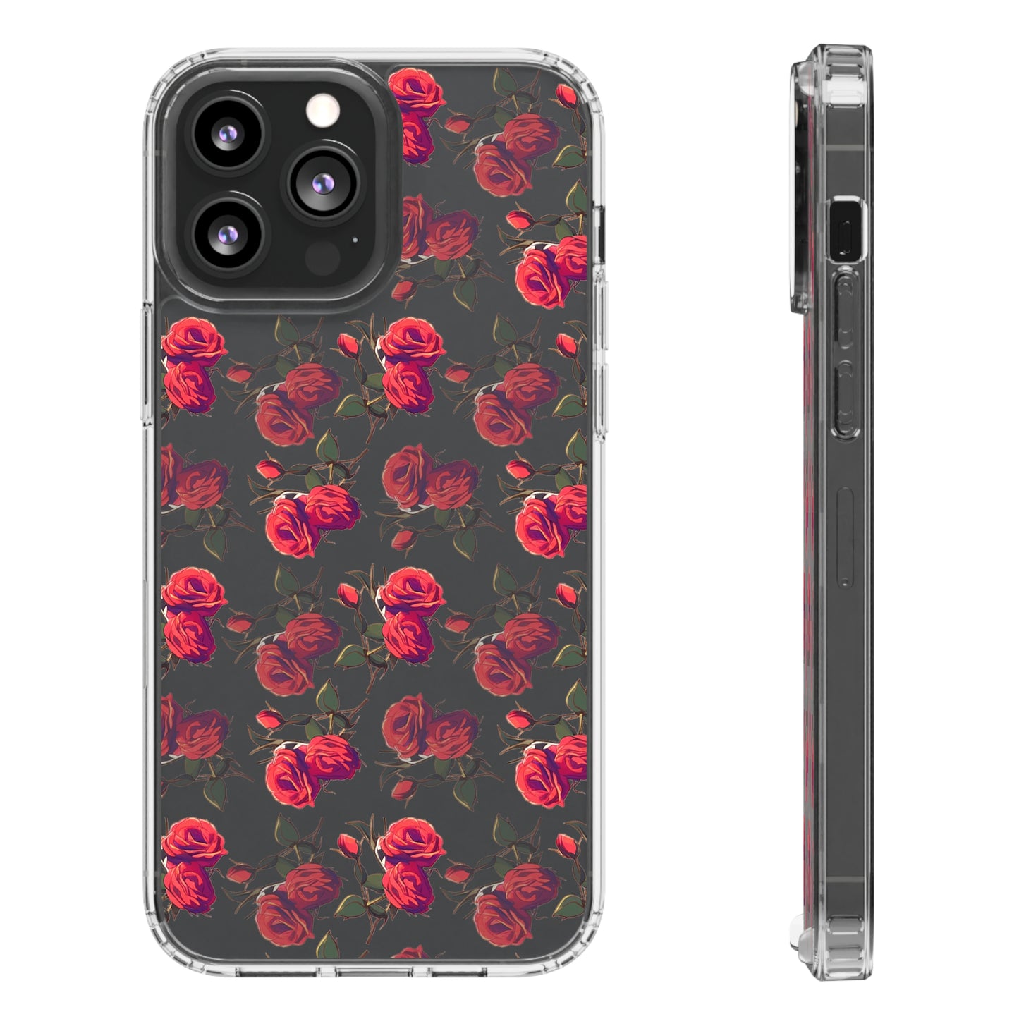 Roses Pattern | Clear iPhone Case / Samsung Case