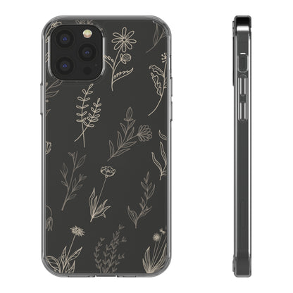 Golden Floral Sea | Clear iPhone Case / Samsung Case