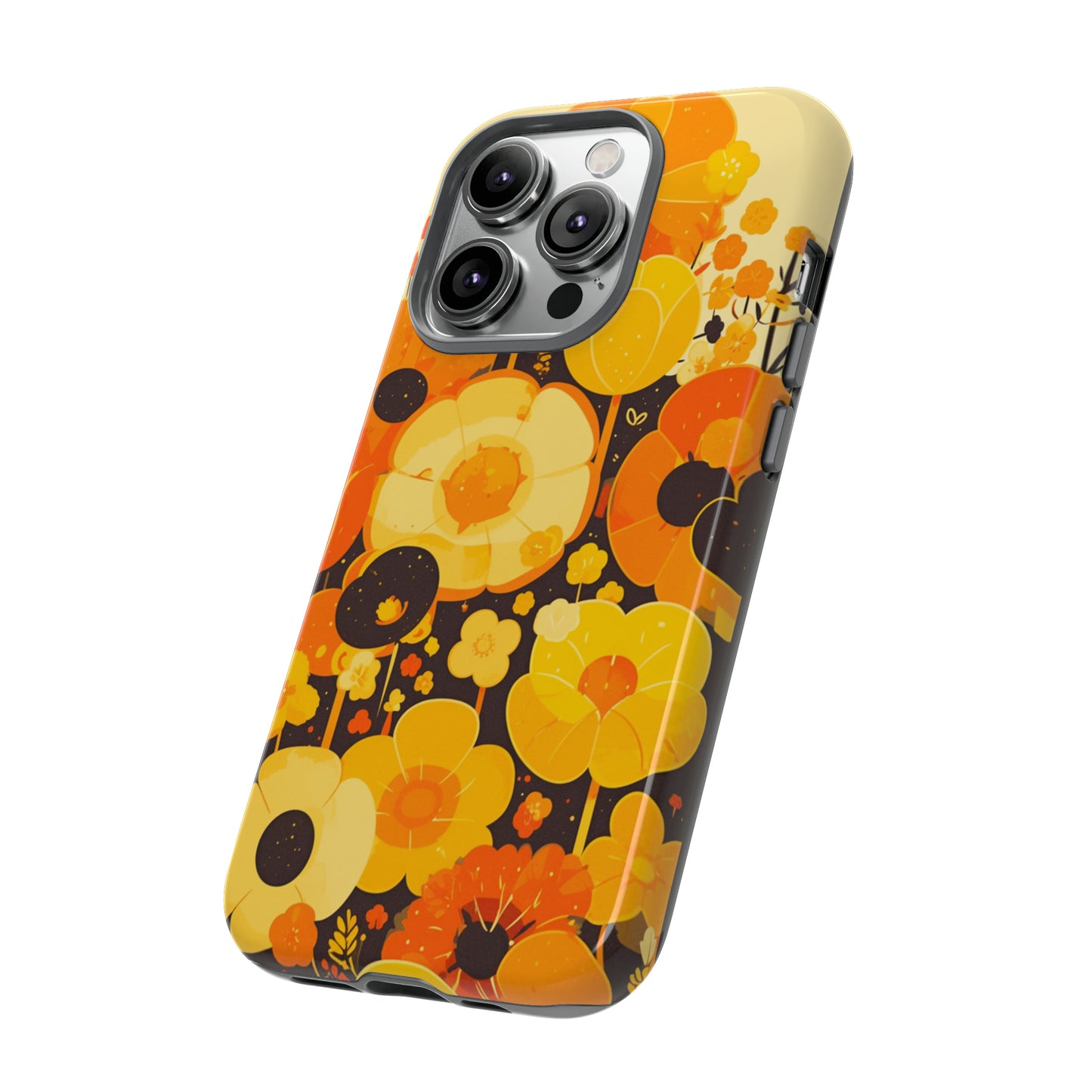 Retro Floral Pattern Illustrations iPhone Case / Samsung Case, Gift for Floral Lovers, Gift for Her