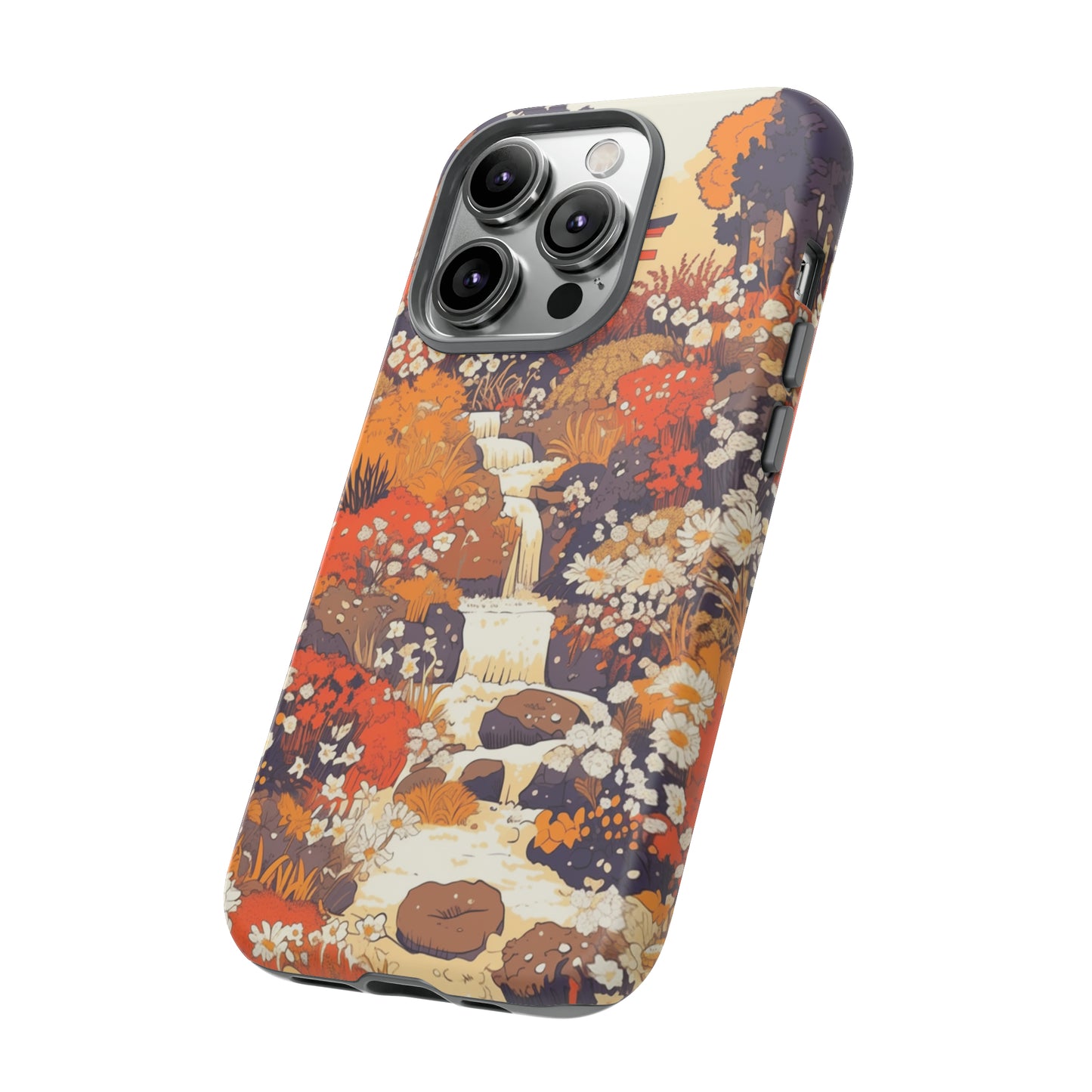 Rising Mountains & Rapid Rivers, Wildflower iPhone Case