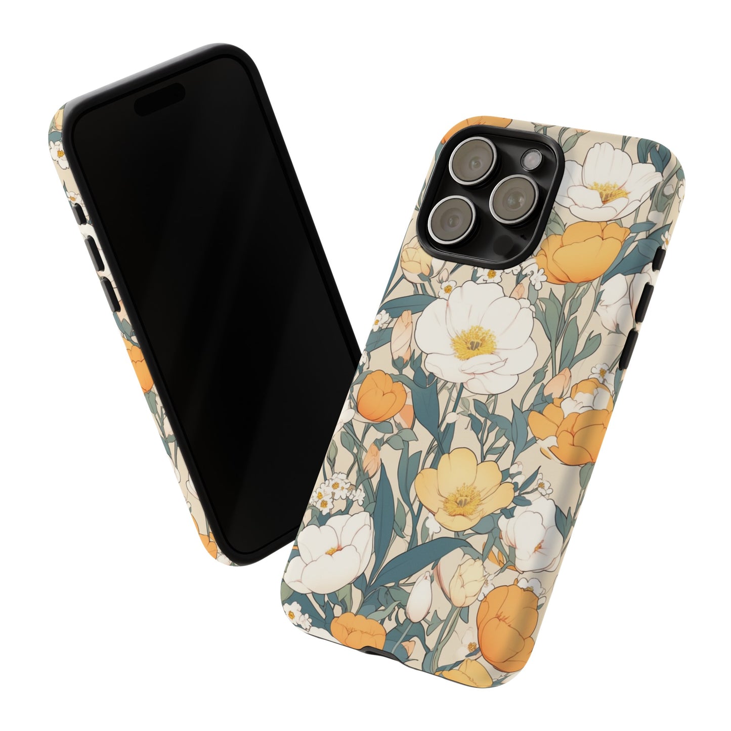 Tall White Flowers iPhone Case / Samsung Case