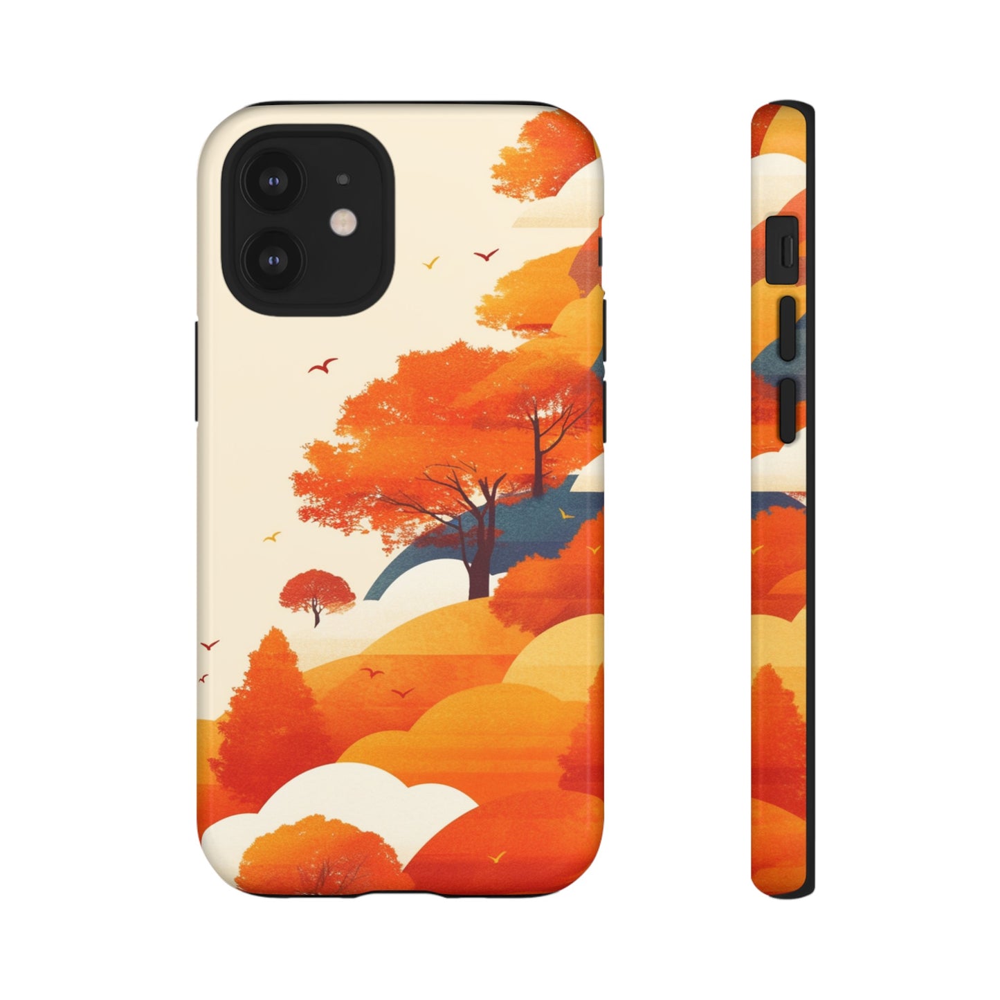 Orange Retro Landscape iPhone Case / Samsung Case