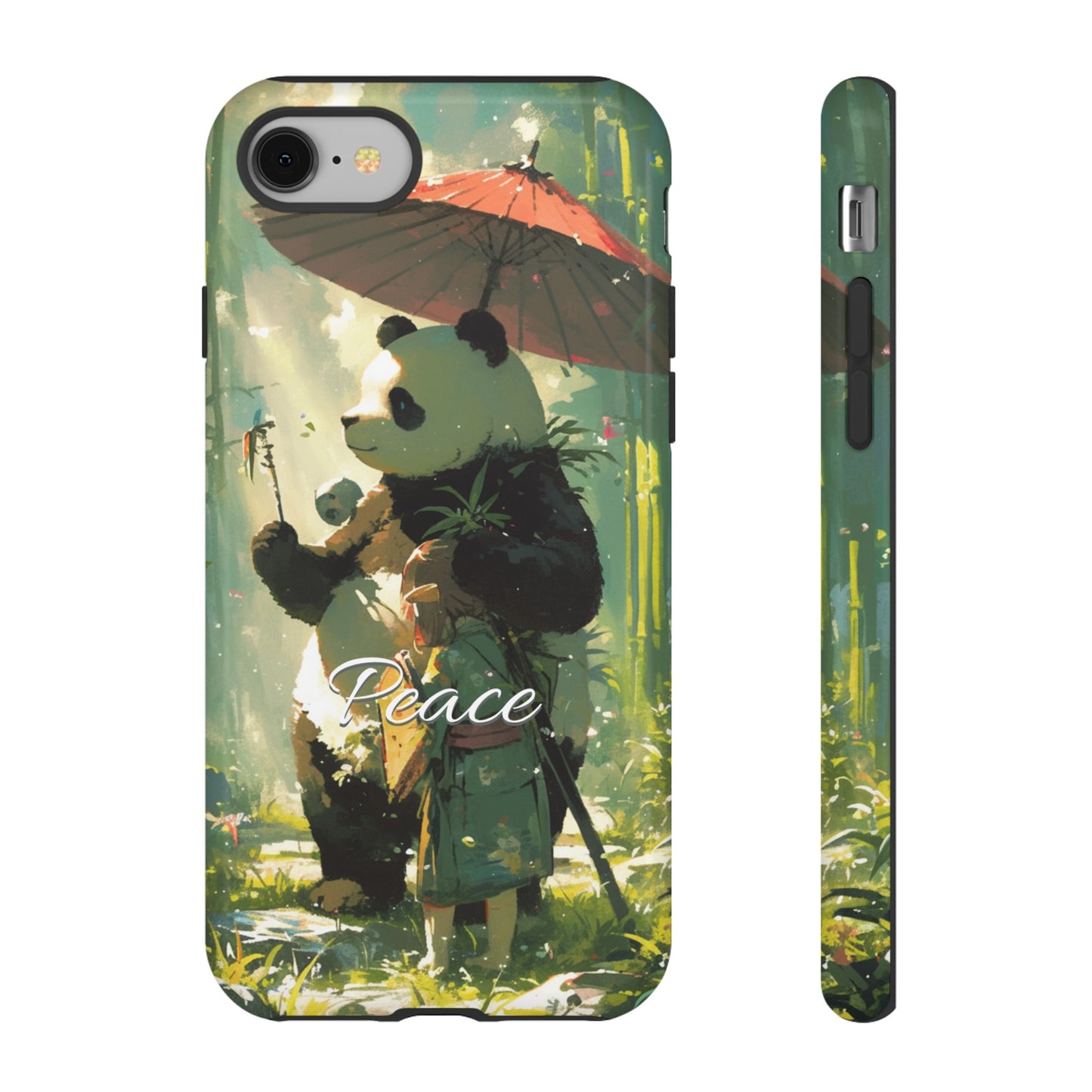 Japanese Aesthetic Vintage Panda iPhone Case / Samsung Case | "Peace"