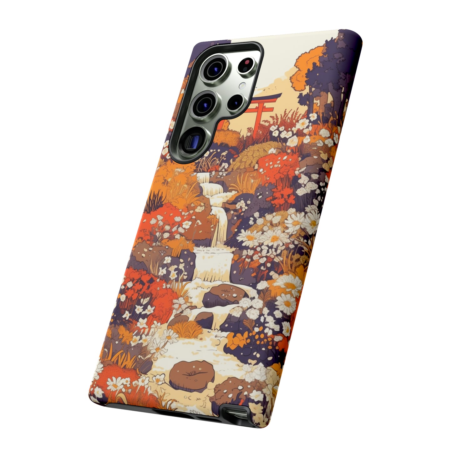 Rising Mountains & Rapid Rivers, Wildflower iPhone Case