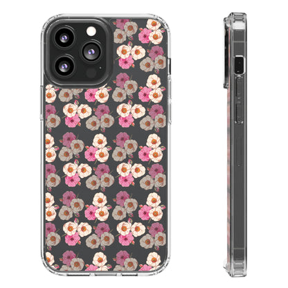 Pink Garden Pattern | Clear iPhone Case / Samsung Case