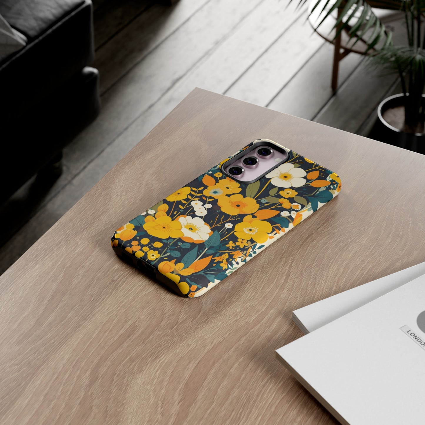 Retro Yellow Flowers iPhone Case / Samsung Case