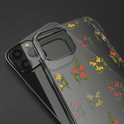 Spring Flower Pattern | Clear iPhone Case / Samsung Case