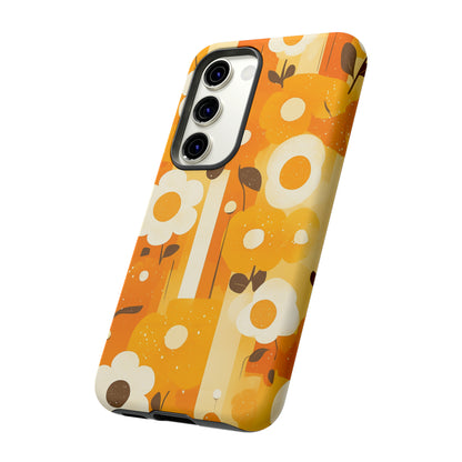 Retro 70s Abstract Flower Patterns iPhone Case / Samsung Case