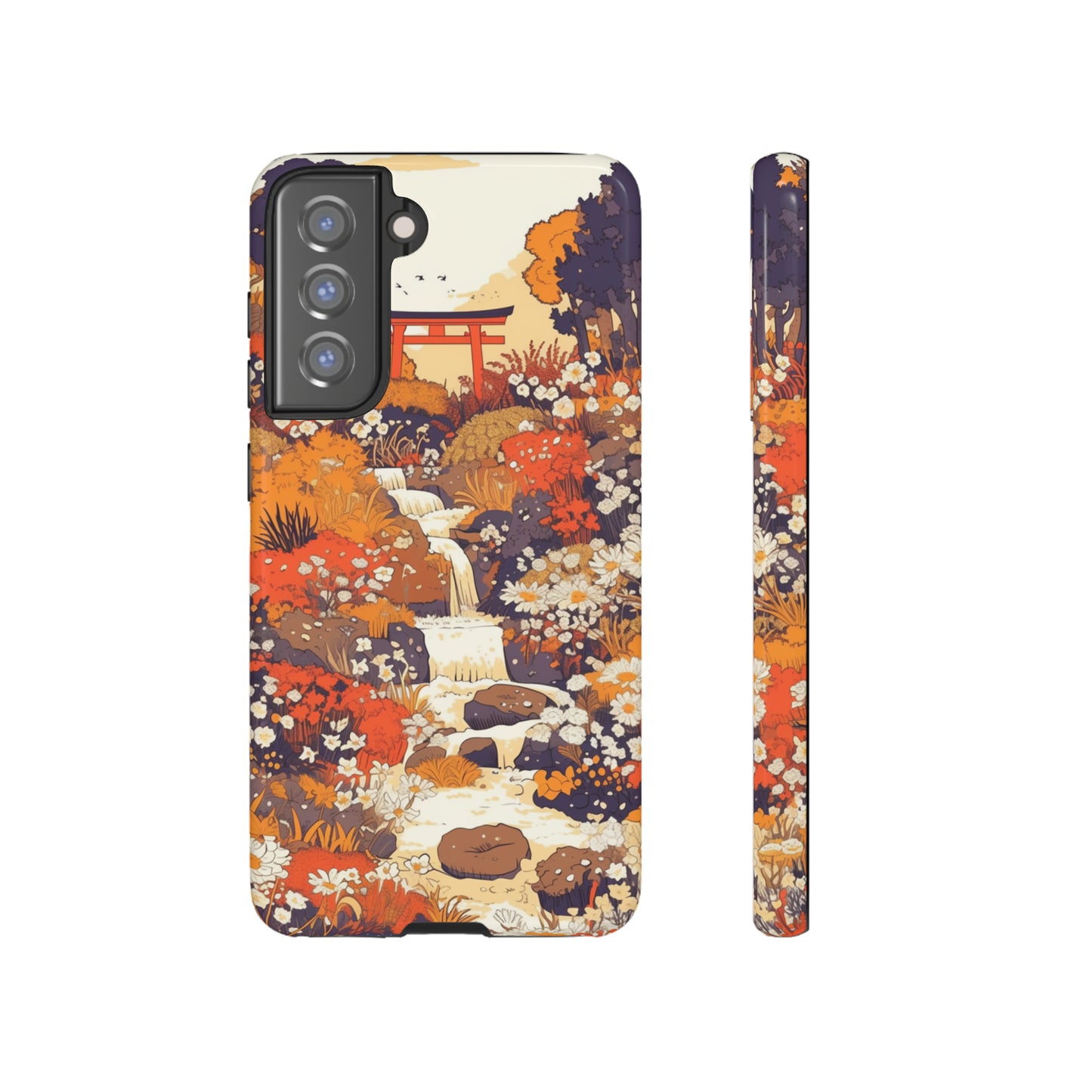 Rising Mountains & Rapid Rivers, Wildflower iPhone Case