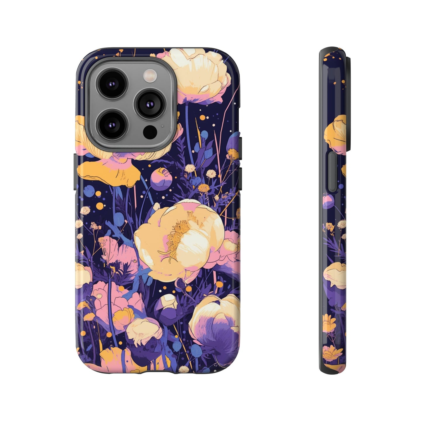 Night Cotton Flowers iPhone Case / Samsung Case