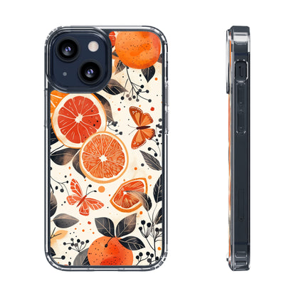 Orange Vines Aesthetic | Clear iPhone Case / Samsung Case