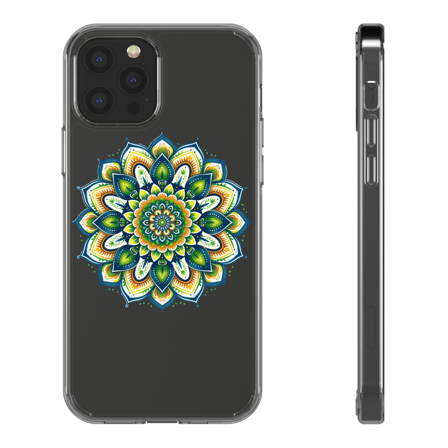 Lime Mandala | Clear iPhone Case / Samsung Case