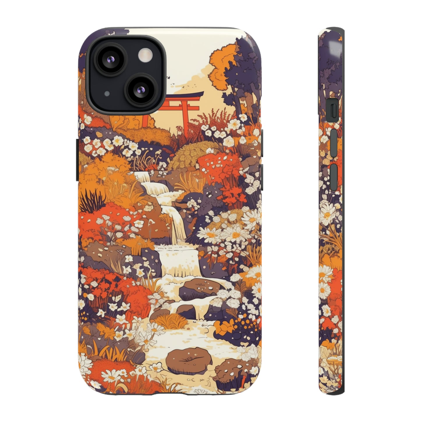 Rising Mountains & Rapid Rivers, Wildflower iPhone Case