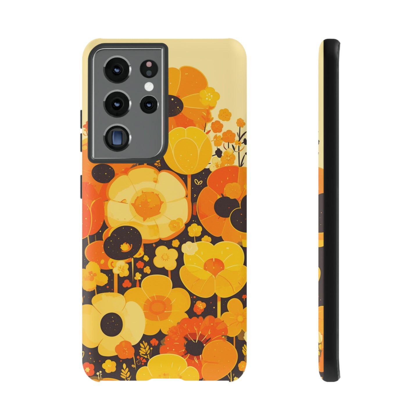 Retro Floral Pattern Illustrations iPhone Case / Samsung Case, Gift for Floral Lovers, Gift for Her