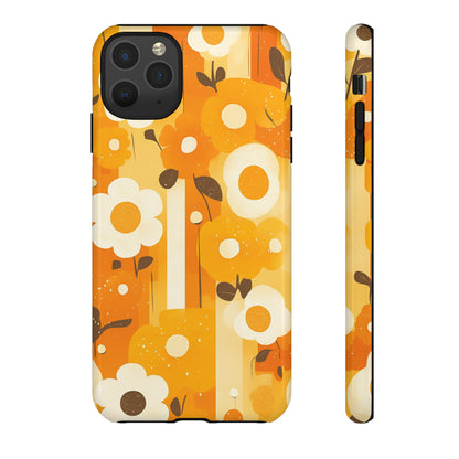 Retro 70s Abstract Flower Patterns iPhone Case / Samsung Case