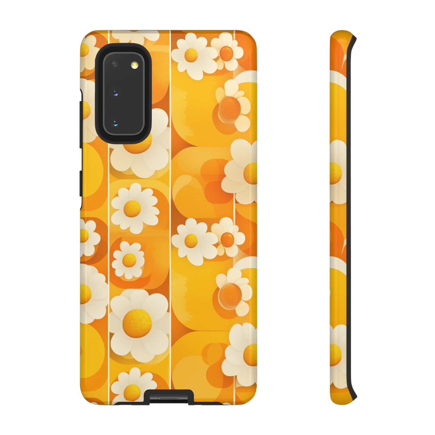 Yellow Floral Pattern Retro iPhone Case / Samsung Case